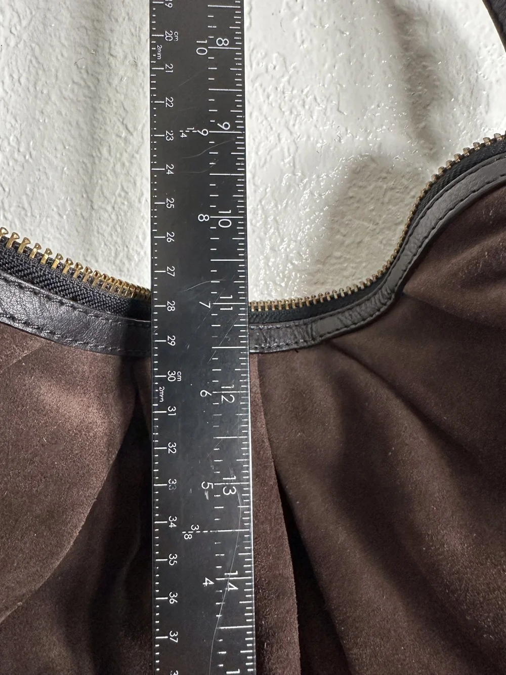 Banana Republic Suede Leather Hobo Handbag with Braided Leather Strap